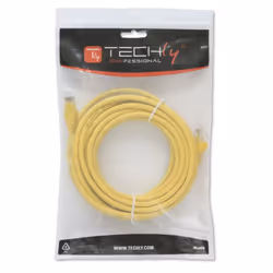 Techly Cavo di Rete Patch in Rame Cat.6 Giallo UTP 1m