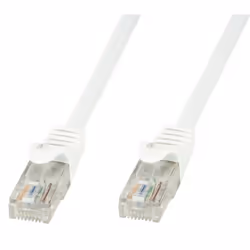 Techly Cavo di Rete Patch in Rame Cat.6 Bianco UTP 3m, 3 m, Cat6, U/UTP (UTP), RJ-45, RJ-45, Bianco