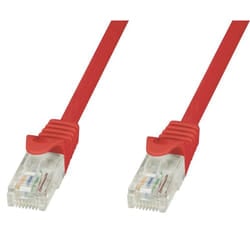 Techly Cavo di Rete Patch in Rame Cat.6 Rosso UTP 3m