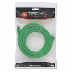 Techly Cavo di Rete Patch in Rame Cat.6 Verde UTP 3m