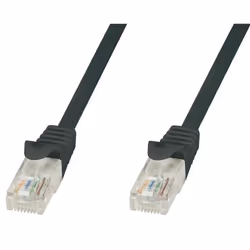 Techly Cavo di Rete Patch in Rame Cat.6 Nero UTP 5m, 5 m, Cat6, U/UTP (UTP), RJ-45, RJ-45, Nero