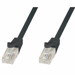 Techly Cavo di Rete Patch in Rame Cat.6 Nero UTP 10m, 10 m, Cat6, U/UTP (UTP), RJ-45, RJ-45, Nero