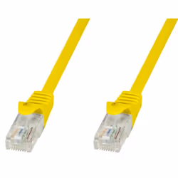 Techly Cavo di Rete Patch in Rame Cat.6 Giallo UTP 10m, 10 m, Cat6, U/UTP (UTP), RJ-45, RJ-45, Giallo
