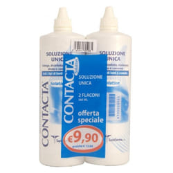 Contacta® Soluzione Unica Duo Pack 2x360 ml per pulizia e conservazione