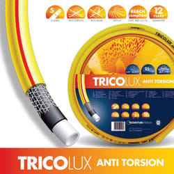 STI - Tubo Irrigazione Giardino Acqua Anti Torsione Tricot Rinforzo 5 Strati 1/2"(13mm)x 50m Giallo