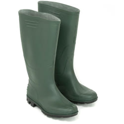 STI - vale in pvc di colore verde alto, altezza ginocchio, provvisto di suola nera n. 47