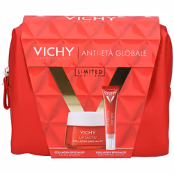 La Vichy Pochette Regalo Anti-Età Global migliora elasticità e tonicità della pelle, correggendo 5 segni dell'età. Include la ...
