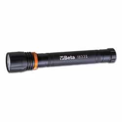 Torcia LED ad alta luminosità in robusto alluminio anodizzato, fino a 500 Lumen - Beta 1833S Cono luminoso regolabile 2 inten ...
