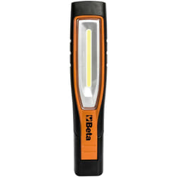 Beta - 1838S Lampada Snodata Ricaricabile a Led, Portatile, Professionale, per Officina con Rivestimento Antiscivolo in Gomma a Doppia Emissione di