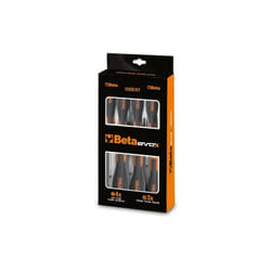 Beta - Set di 8 giraviti professionali Evox 1203E/D8P con taglio piatto e croce Phillips