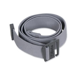 Beta - cintura in tessuto elastico grigio con fibbia metallica - 7984EG