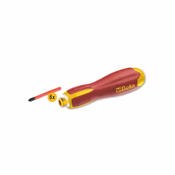 Il giravite elettrico Evox-E con 6 inserti 012110701 Beta 1211E/GE è un pratico ed efficiente cacciavite a batteria integrata ...