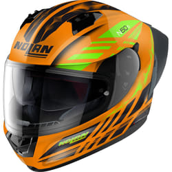 Nolan N60-6 Sport Hotfoot Casco, nero-arancione, dimensione S per uomo