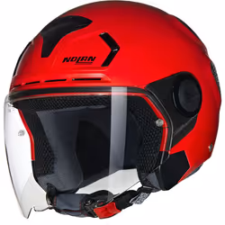 Nolan N30-4 T Classico Casco Jet, rosso, dimensione M per uomo