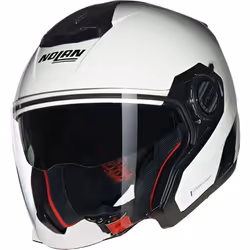 Nolan N40-5 06 Classico N-Com Casco Jet, bianco, dimensione S per uomo