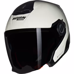Nolan N40-5 06 Classico Nobile N-Com Casco Jet, bianco, dimensione L per uomo