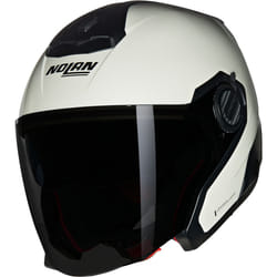 Nolan N40-5 06 Classico Nobile N-Com Casco Jet, bianco, dimensione L per uomo