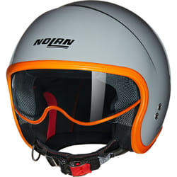 Nolan N21 06 Ocio Casco Jet, grigio-arancione, dimensione XS per uomo