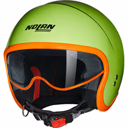 Nolan N21 06 Ocio Casco Jet, verde-arancione, dimensione XL per uomo