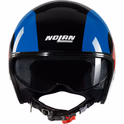 Nolan N21 06 Bicromo Casco Jet, nero-rosso-blu, dimensione L per uomo