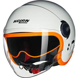Nolan N21 Visor 06 Ocio Casco Jet, arancione-argento, dimensione S per uomo