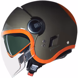 Nolan N21 Visor 06 Ocio Casco Jet, arancione-marrone, dimensione S per uomo