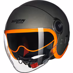 Nolan N21 Visor 06 Ocio Casco Jet, arancione-marrone, dimensione M per uomo