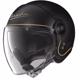 Nolan N21 Visor 06 Borsalino Casco Jet, nero-oro, dimensione S per uomo