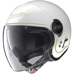 Nolan N21 Visor 06 Borsalino Casco Jet, bianco-oro, dimensione S per uomo