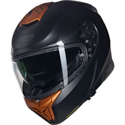 Nolan N80-8 Classico Nobile N-Com Casco, nero-marrone-beige, dimensione XL per uomo