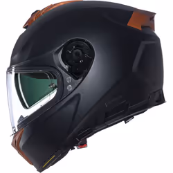 Nolan N80-8 Classico Nobile N-Com Casco, nero-marrone-beige, dimensione XL per uomo