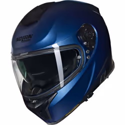 Nolan N80-8 Classico Nobile N-Com Casco, blu, dimensione L per uomo