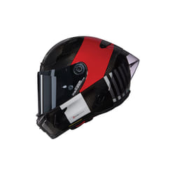 Nolan X-804 RS Ultra Carbon Combo Gara Casco, nero-rosso, dimensione S per uomo
