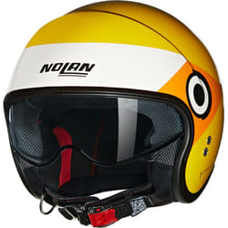 Nolan N21 06 Onirico Casco Jet, bianco-giallo-arancione, dimensione S per uomo