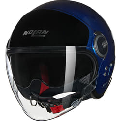 Nolan N21 Visor 06 Verniciatura Speciale Casco Jet, nero-blu, dimensione XS per uomo