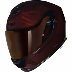 Nolan X-903 Ultra Carbon Liquido N-Com Casco, rosso, dimensione S per uomo