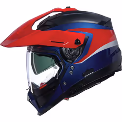 Nolan N70-2X 06 Convinto N-Com Casco da motocross, bianco-rosso-blu, dimensione XL per uomo