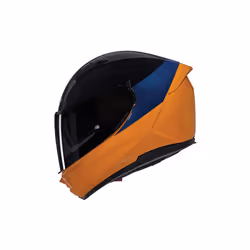 Nolan N60-6 Verniciatura Speciale Casco, nero-blu-arancione, dimensione M per uomo