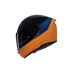 Nolan N60-6 Verniciatura Speciale Casco, nero-blu-arancione, dimensione M per uomo