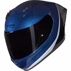 Nolan N60-6 Sport Verniciatura Speciale Casco, nero-blu-argento, dimensione XL per uomo