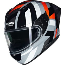 Nolan N60-6 Sport Dinamico Casco, nero-grigio-arancione, dimensione S per uomo