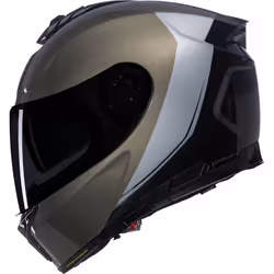 Nolan N80-8 Verniciatura Speciale N-Com Casco, nero-marrone, dimensione M per uomo