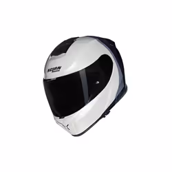 Nolan N80-8 Verniciatura Speciale N-Com Casco, nero-bianco-beige, dimensione S per uomo