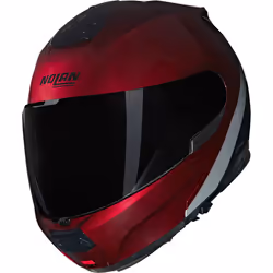 Nolan N100-6 Verniciatura Speciale N-Com Casco, nero-rosso, dimensione XL per uomo
