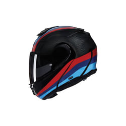 Nolan X-1005 Ultra Carbon Gran Tour N-Com Casco, nero-rosso-blu, dimensione M per uomo