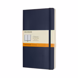 Moleskine 805-50-0285-474-0, Monocromatico, Blu, Opaco, 70 g/m², Carta rigata, Copertina morbida