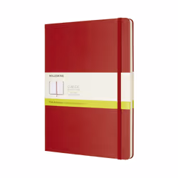 Moleskine 805-50-0285-510-5, Monocromatico, Rosso, Opaco, 70 g/m², Copertina rigida, Adulto