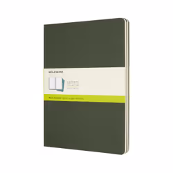 Moleskine Cahier Journal, Monocromatico, Verde, Opaco, Libro in brossura, Adulto