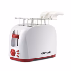 G3 Ferrari G10179, 2 fetta/e, Rosso, Bianco, Acciaio inox, Pulsanti, Manopola, 800 W, 230 V