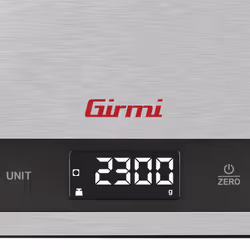 Girmi PS05 bilancia da cucina Acciaio inox Superficie piana Rettangolo Bilancia da cucina elettronica - Vista aggiuntiva 4